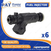 6 Pcs PAT Fuel Injectors for Mercedes Benz ML350 W163 S-Class W220 SL350 Viano