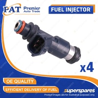 4 Pcs PAT Fuel Injectors for Subaru Forester SJ SH Legacy Liberty Outback BR BM