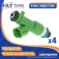 4 Pcs PAT Fuel Injectors for Nissan Caravan E25 NV350 E26 Silk E25 2.0L 2.5L
