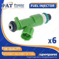 6 Pcs PAT Fuel Injectors for Nissan Pathfinder R52 Skyline 350GT V36 3.5L