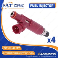 4 Pcs PAT Fuel Injectors for Mazda 2 DY Axela Demio Familia MX5 Roadster Verisa