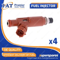4 Pcs PAT Fuel Injectors for Mazda 121 Metro Demio DW Familia BHA BJ 1.3L 1.5L