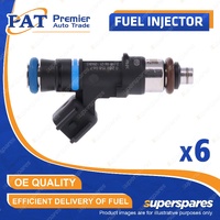 6 Pcs PAT Fuel Injectors for Ford Courier PH 4.0L 1V 09/2004-12/2006