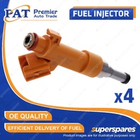 4 Pcs PAT Fuel Injectors for Lexus GS IS NX RC RX 200T 300 300H 2.0L 2.5L 13-21