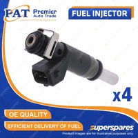 4 Pcs PAT Fuel Injectors for BMW 1 3 Series E46 E87 E90 E91 1.6L 1.8L 2.0L