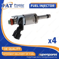 4 Pcs PAT Fuel Injectors for Renault Captur J87 Clio MK4 Kangoo X61 Megane B95