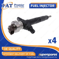 4 Pcs PAT Fuel Injectors for Isuzu D-Max TFR TFS MU-X UCS UCR 3.0L 2012-2021