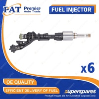 6 Pcs PAT Fuel Injectors for Jaguar F Type F-Pace XE X760 XF X250 X260 XJ X351