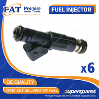 6 x PAT Fuel Injector for Saab 9-5 Griffin 9000 3.0L B308E B308I V6 24V DOHC