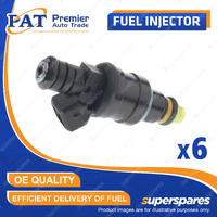 6 x PAT Fuel Injector for Volvo 760 GLE 2.8L B280E V6 12V SOHC 1985-1991