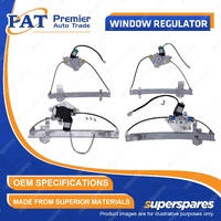 PAT F+R Window Regulators & Motor for Ford Fairmont Falcon EA EB ED EF EL 88-98