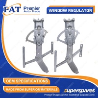 PAT Front LH + RH Window Regulators for Holden Astra 2.0L Z20LER 2006-2010