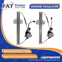 PAT Front LH + RH Window Regulators & Motor for Jeep Wrangler JK 2.8L 3.6L 3.8L