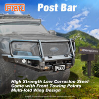 PIAK Post Bar Bull Bar for Ford Ranger PX2&3 Everest Black Tow Points&Underbody