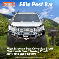 PIAK Elite Post Bullbar for Isuzu D-Max 20-On Orange Tow Point & Black Underbody