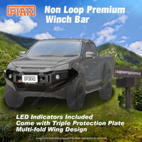 PIAK Non Loop Premium Winch Bar for Isuzu D-Max RT50 12-17 with Halogen Fogs