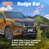 PIAK Nudge Bar for Nissan Navara NP300 15-21 ADR Compliant Powder Coated Black