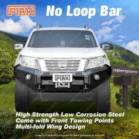 PIAK No Loop Bar Bull Bar for Nissan Navara NP300 15-21 Tough Vehicle Protection