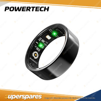 Powertech Smart Ring IP68 Blood Oxygen Heart Rate Sleep Monitor Black - Large