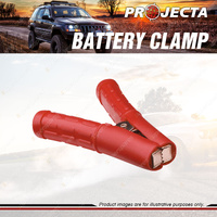 Projecta Heavy-Duty Brass Plated Steel Battery Clamp Rubber Outer Casing Red