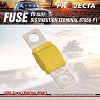 Projecta 60A Fuse Yellow Midi Battery Distribution Terminal Premium Quality