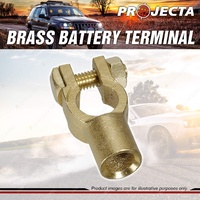Projecta Brass Battery Terminal - Heavy Duty Crimp End Entry Blister of 1