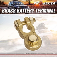 Projecta 3/8" 10mm Brass Battery Terminal Negative - Heavy Duty Bolt Blister 1