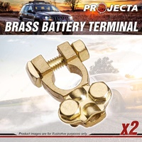 Projecta Brass Saddle Battery Terminal - Saddle Blister of 2 Premium Quality