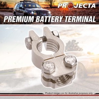 Projecta Satin Forged Brass H D Saddle Battery Terminal - Positive