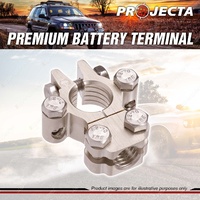 Projecta Satin Forged Brass H D Saddle W/ Dual Auxiliary Battery Terminal N