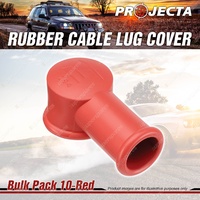 Projecta Rubber Cable Lug Cover - Red Positive and negative 5 pairs