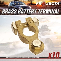 Projecta 5/16" 8mm Brass Battery Terminal Positive - Bolt Box of 10