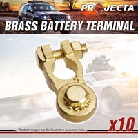 Projecta 3/8" 10mm Brass Battery Terminal Positive - Heavy Duty Bolt Box of 10