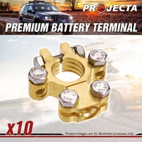 Projecta Negative Forged Brass Battery Terminal Saddle with Dual Auxiliary