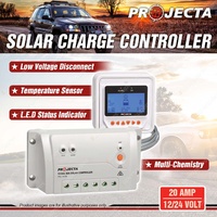 Projecta Automatic 12V 24V 20A 4 Stage Solar Charge Controller w/ Remote Control