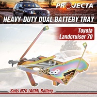 Projecta HD Dual Battery Tray for Toyota Landcruiser 70 1VD-FTV 4.5L 07-16