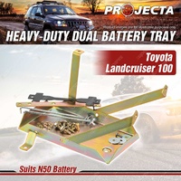 Projecta HD Dual Battery Tray for Toyota Landcruiser 100 105 1HDFTE 6Cyl 4.2L