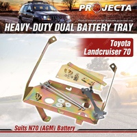 Projecta HD Dual Battery Tray for Toyota Landcruiser 70 4.5L V8 TD 2016 ON