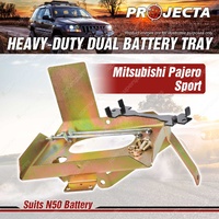 Projecta HD Dual Battery Tray for Mitsubishi Pajero Pajero NM NP NS NT NW 2.4L