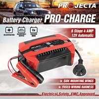 PROJECTA Pro-Charge Automatic 4A 240V 6 Stage Battery Charger Adjustable Output