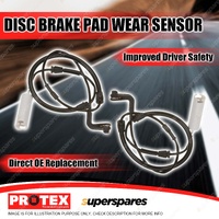 2x Front Protex Disc Brake Pad Wear Sensors for BMW 735 740 745 750 760 i Li
