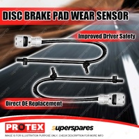 2x Front Protex Disc Brake Pad Wear Sensors for Porsche Boxster 986 Boxster S