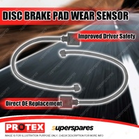 2x Front Protex Disc Brake Pad Wear Sensors for Volkswagen Touareg Front 1LA 1LC