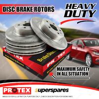 Protex Front + Rear Disc Brake Rotors for Ford Falcon Fairmont BA BF FG X