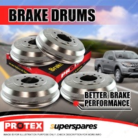 Protex Front + Rear Brake Drums for Hyundai HD45 HD65 HD75 HD 3.9L Turbo Diesel
