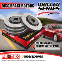 Protex Front + Rear Disc Brake Rotors for Subaru WRX VAF 2.5L 04/2017-02/2022