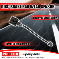 Protex Rear Disc Brake Pad Wear Sensor for Volkswagen Touareg 7/11-on