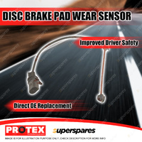 Protex Front Disc Brake Pad Wear Sensor for Audi A8 To Vin WAUZZZ4EZA-0200000