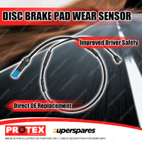 Protex Front Disc Brake Pad Wear Sensor for BMW X3 xDrive 20d G01 2.0L TD AWD