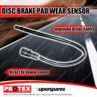 Protex Front Disc Brake Pad Wear Sensor for Porsche 911 Carrera 3.2L 1984-1989